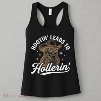 Funny Cowboy Owl Hootin Leads To Hollerin Women's Tank Top thumb 3