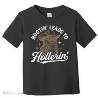 Funny Cowboy Owl Hootin Leads To Hollerin Toddler T-Shirt thumb 0