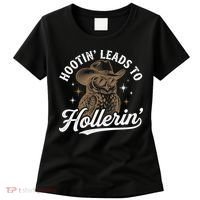 Funny Cowboy Owl Hootin Leads To Hollerin Women's T-Shirt thumb 0