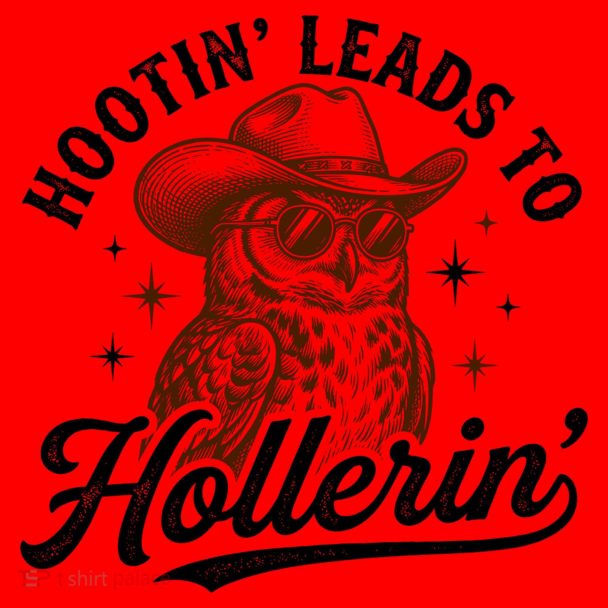 Funny Cowboy Owl Hootin Leads To Hollerin Santa Hat