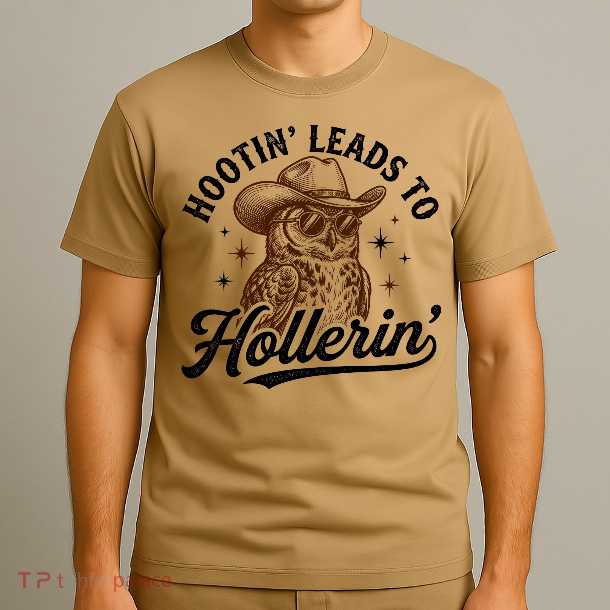 Funny Cowboy Owl Hootin Leads To Hollerin T-Shirt