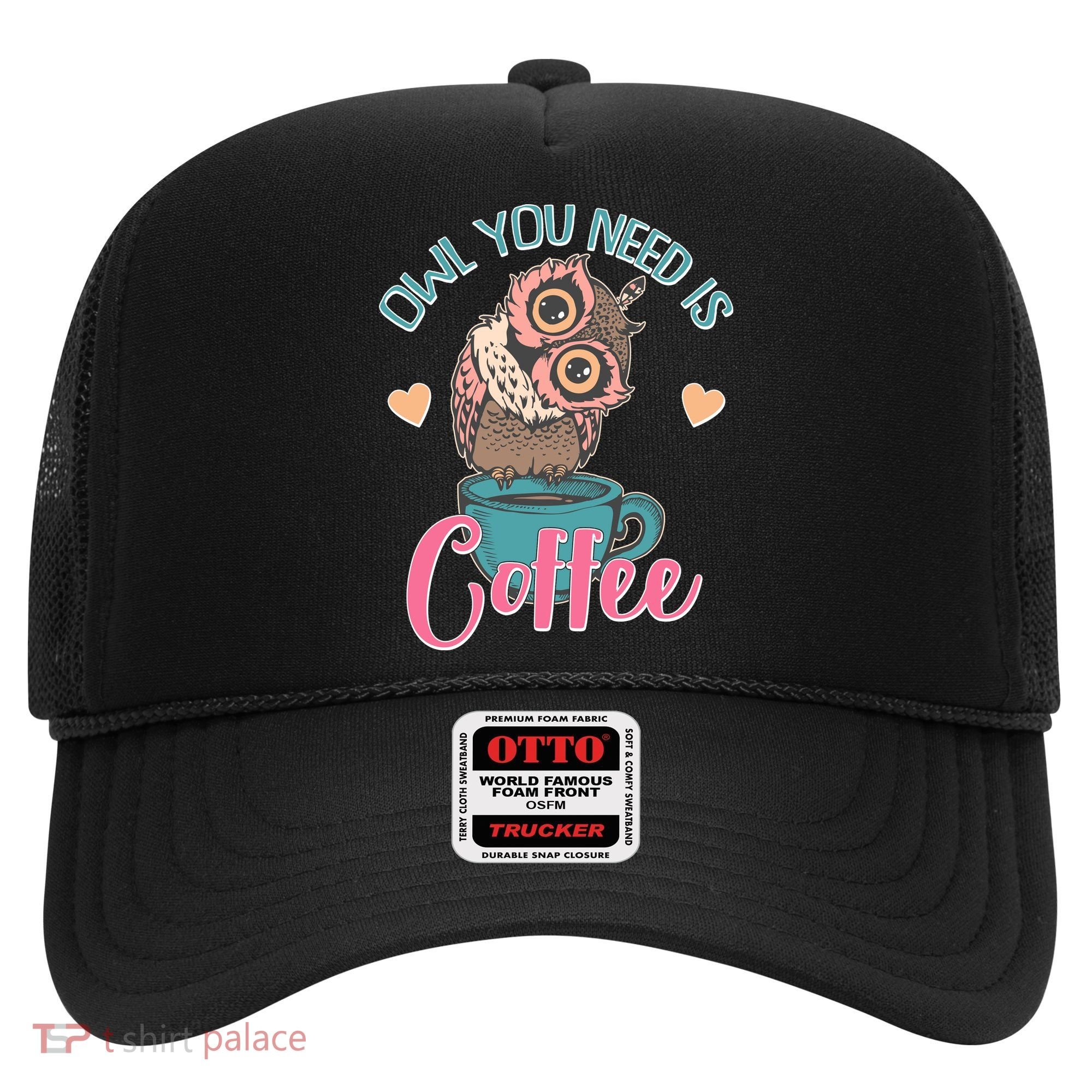 Funny Cute Owl You Need Is Coffee Hat