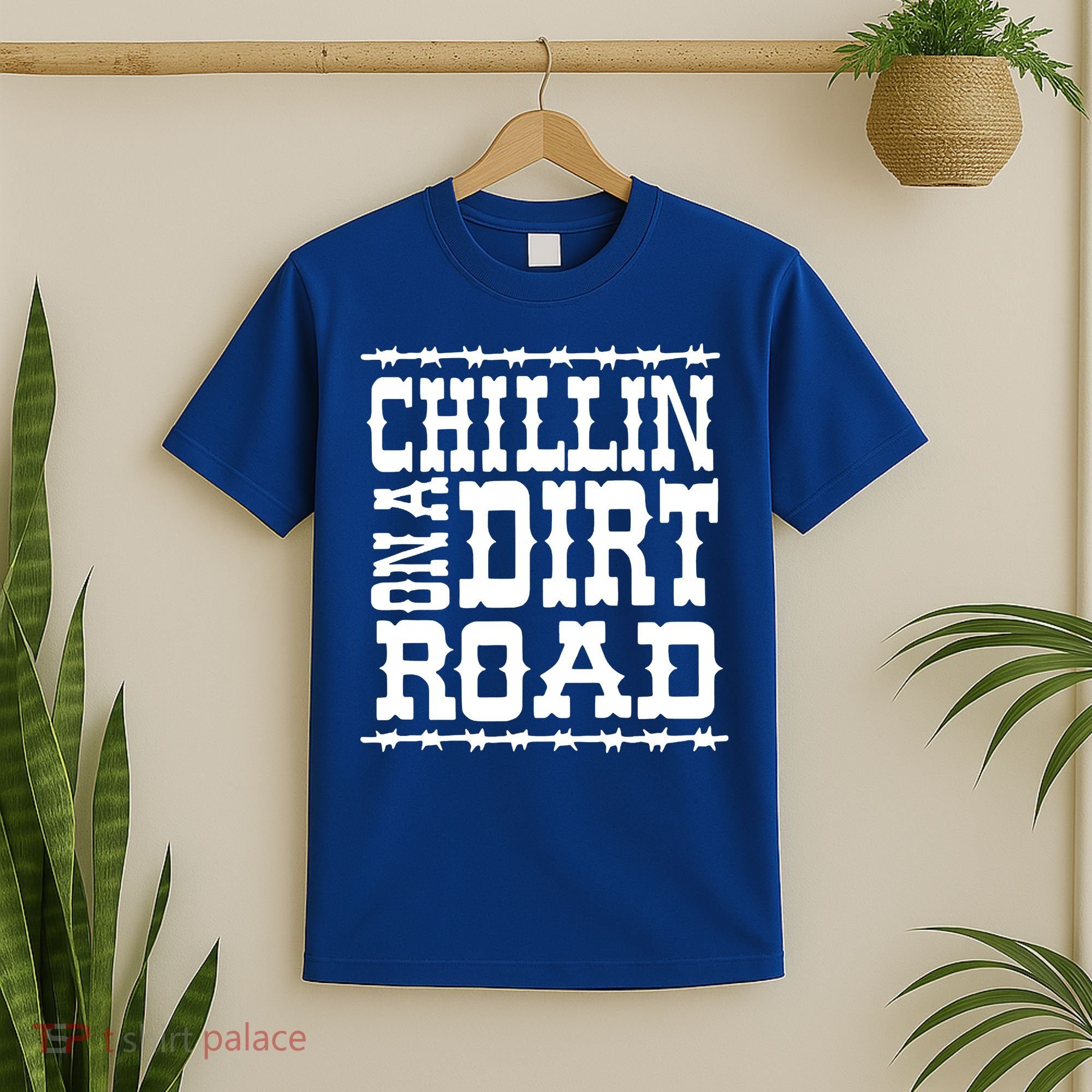Funny Chillin On A Dirt Road Country Music T-Shirt