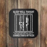 Funny Corrections Officer Proud Correctional Officer Coaster thumb 0