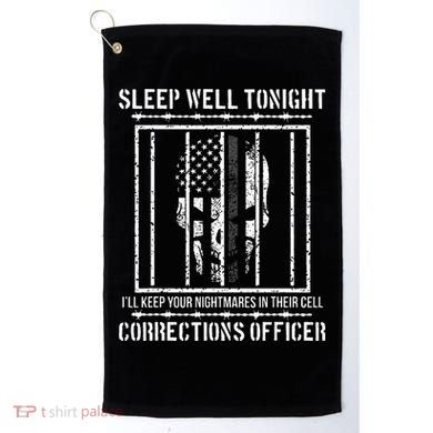 Funny Corrections Officer Proud Correctional Officer Golf Towel