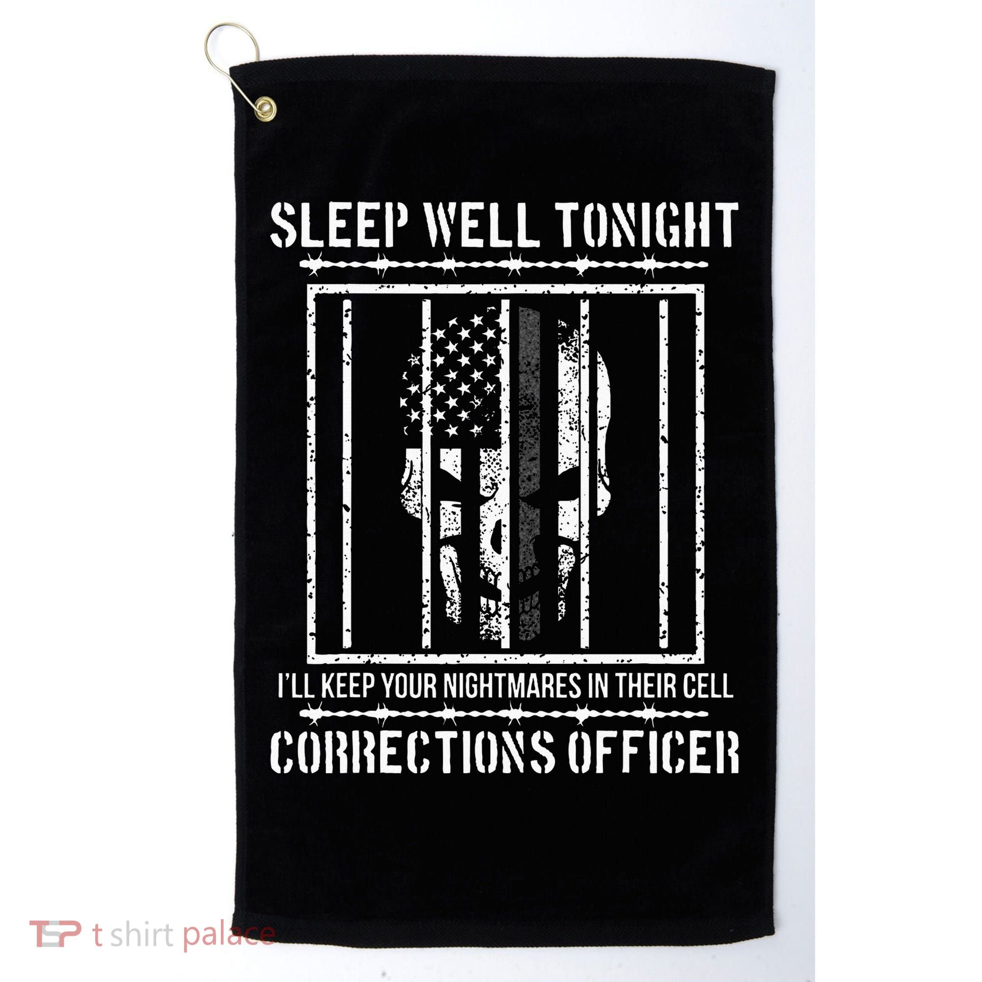 Funny Corrections Officer Proud Correctional Officer Golf Towel
