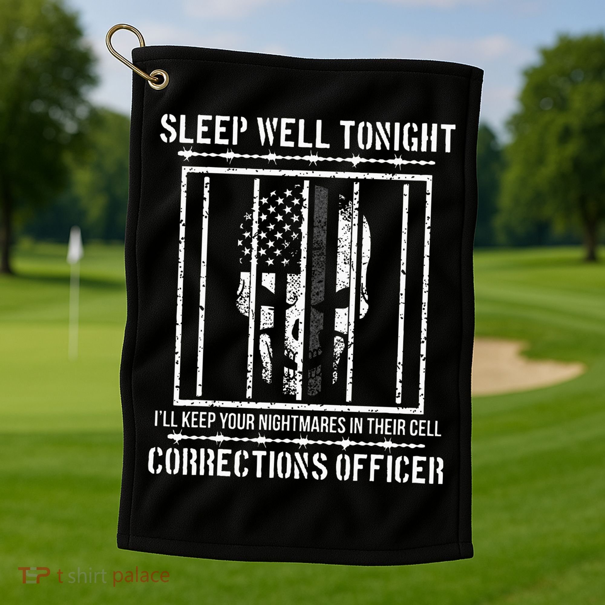 Funny Corrections Officer Proud Correctional Officer Golf Towel