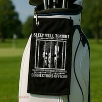 Funny Corrections Officer Proud Correctional Officer Golf Towel thumb 2