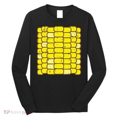 Funny Corn On The Cob Costume Farmer Long Sleeve Shirt