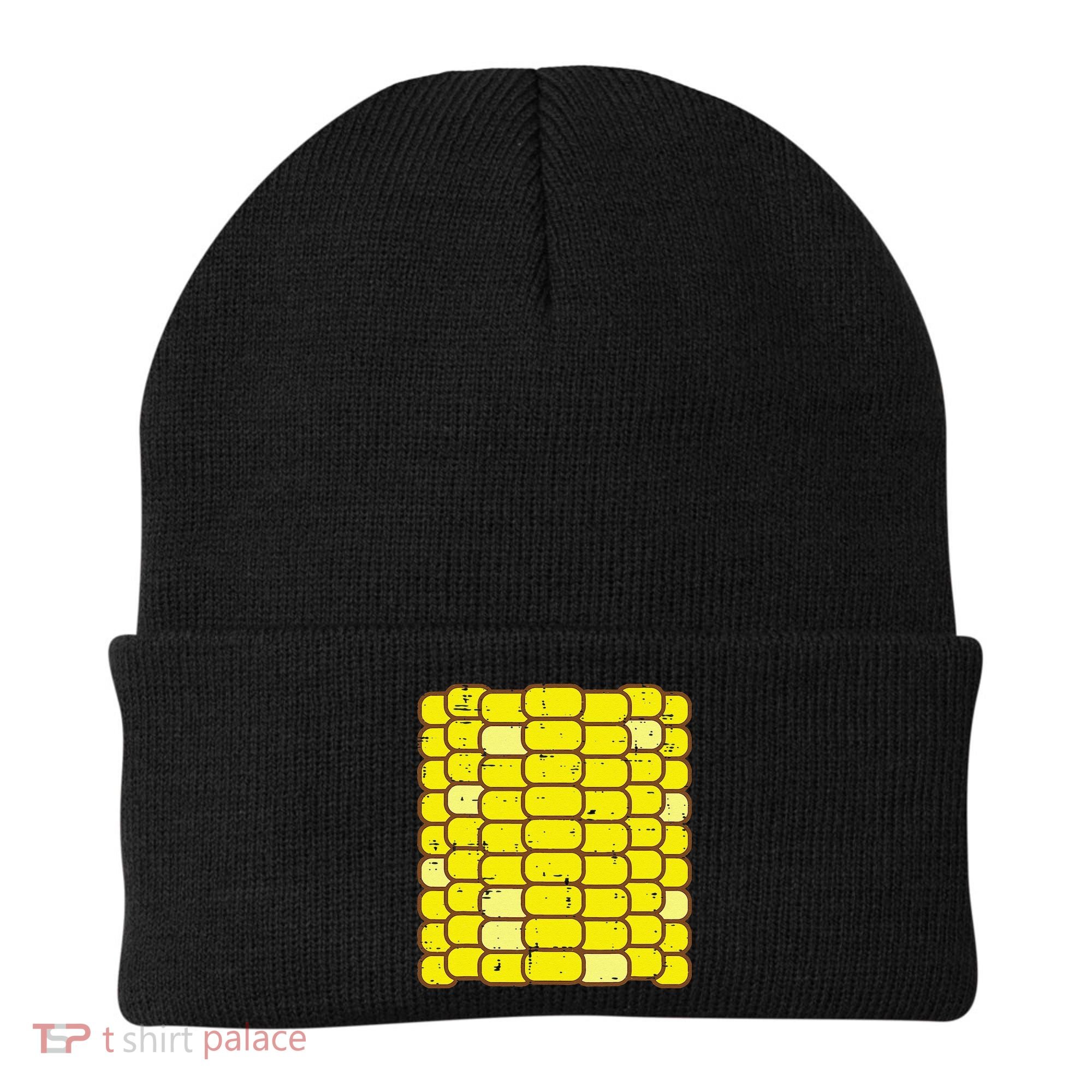 Funny Corn On The Cob Costume Farmer Beanie