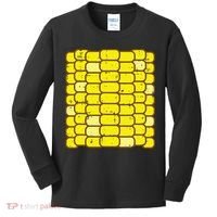 Funny Corn On The Cob Costume Farmer Kids Long Sleeve Shirt thumb 0