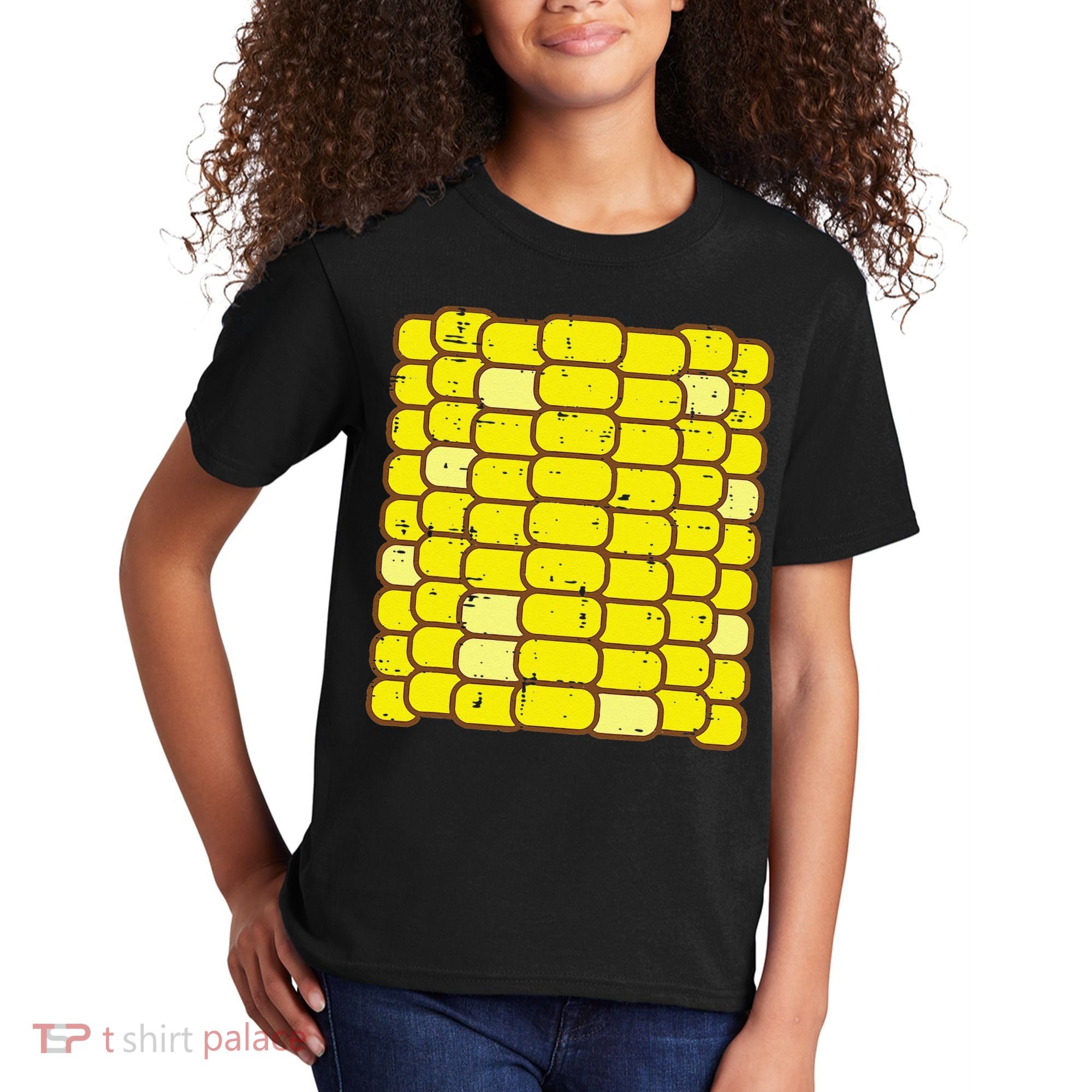 Funny Corn On The Cob Costume Farmer Kids T-Shirt