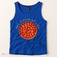 Funny Circle Of Life Gift Funny Pizza Lover Gift Pepperoni Lovers Gift Tank Top thumb 2