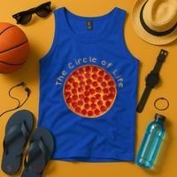 Funny Circle Of Life Gift Funny Pizza Lover Gift Pepperoni Lovers Gift Tank Top thumb 4