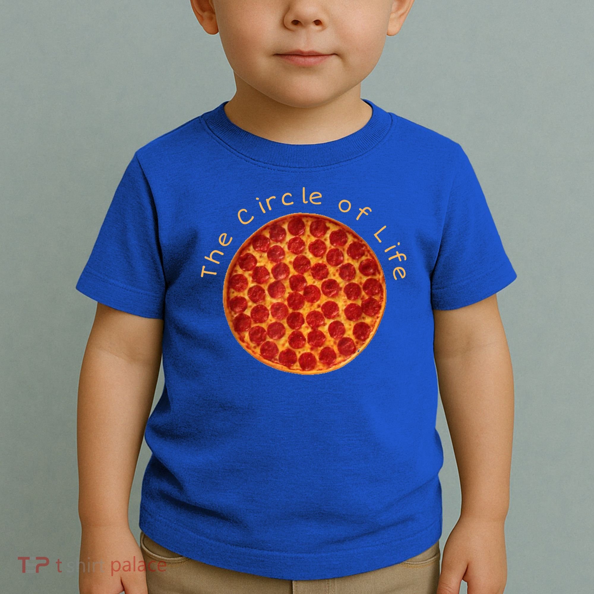 Funny Circle Of Life Gift Funny Pizza Lover Gift Pepperoni Lovers Gift Toddler T-Shirt