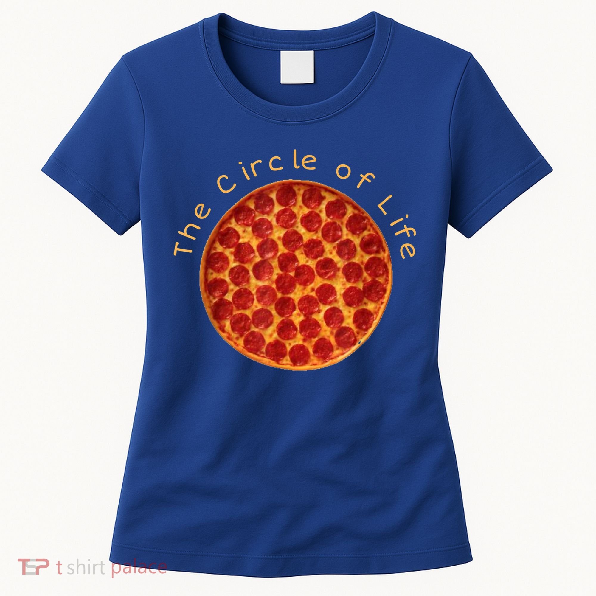 Funny Circle Of Life Gift Funny Pizza Lover Gift Pepperoni Lovers Gift Women's T-Shirt
