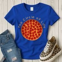 Funny Circle Of Life Gift Funny Pizza Lover Gift Pepperoni Lovers Gift Women's T-Shirt thumb 3