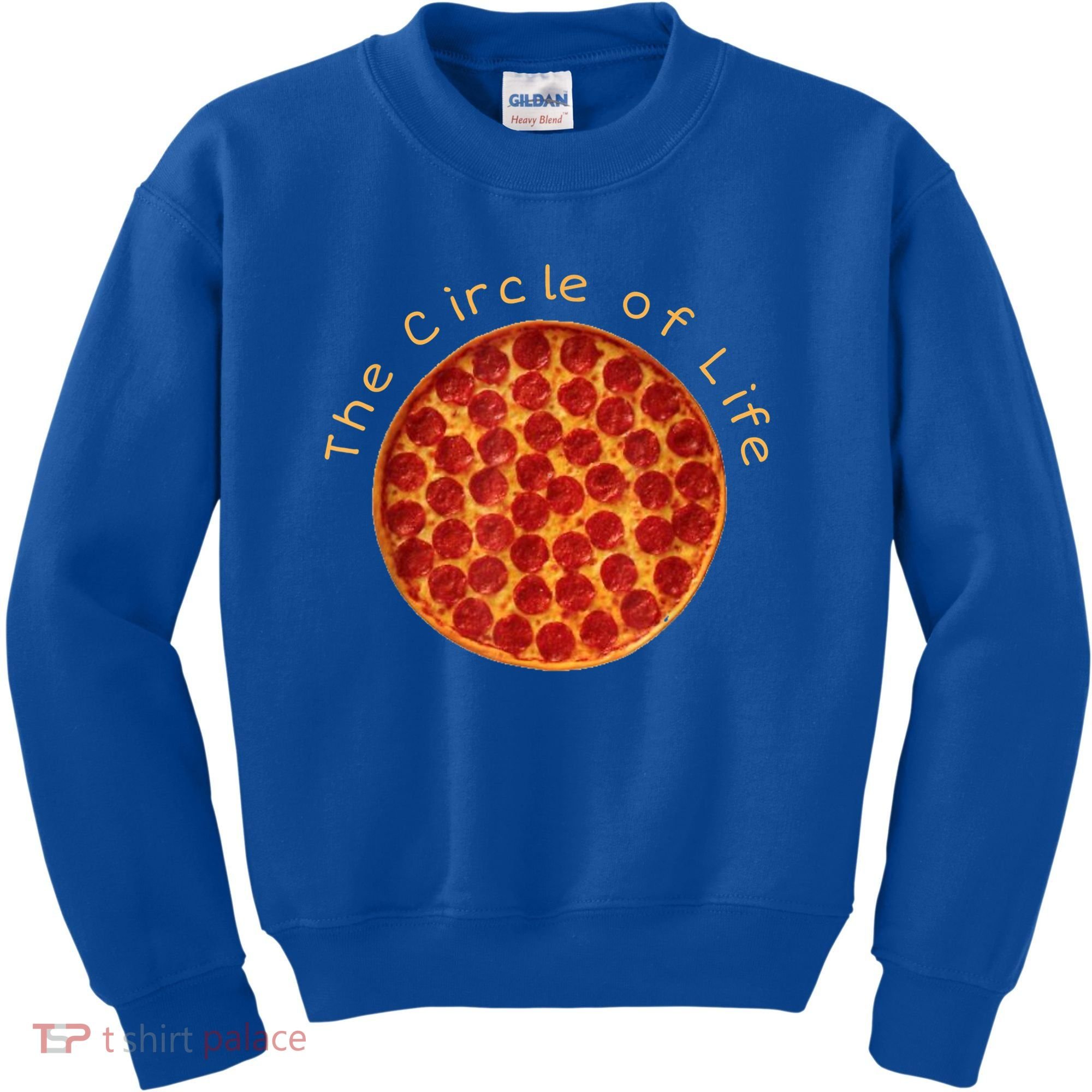 Funny Circle Of Life Gift Funny Pizza Lover Gift Pepperoni Lovers Gift Kids Sweatshirt