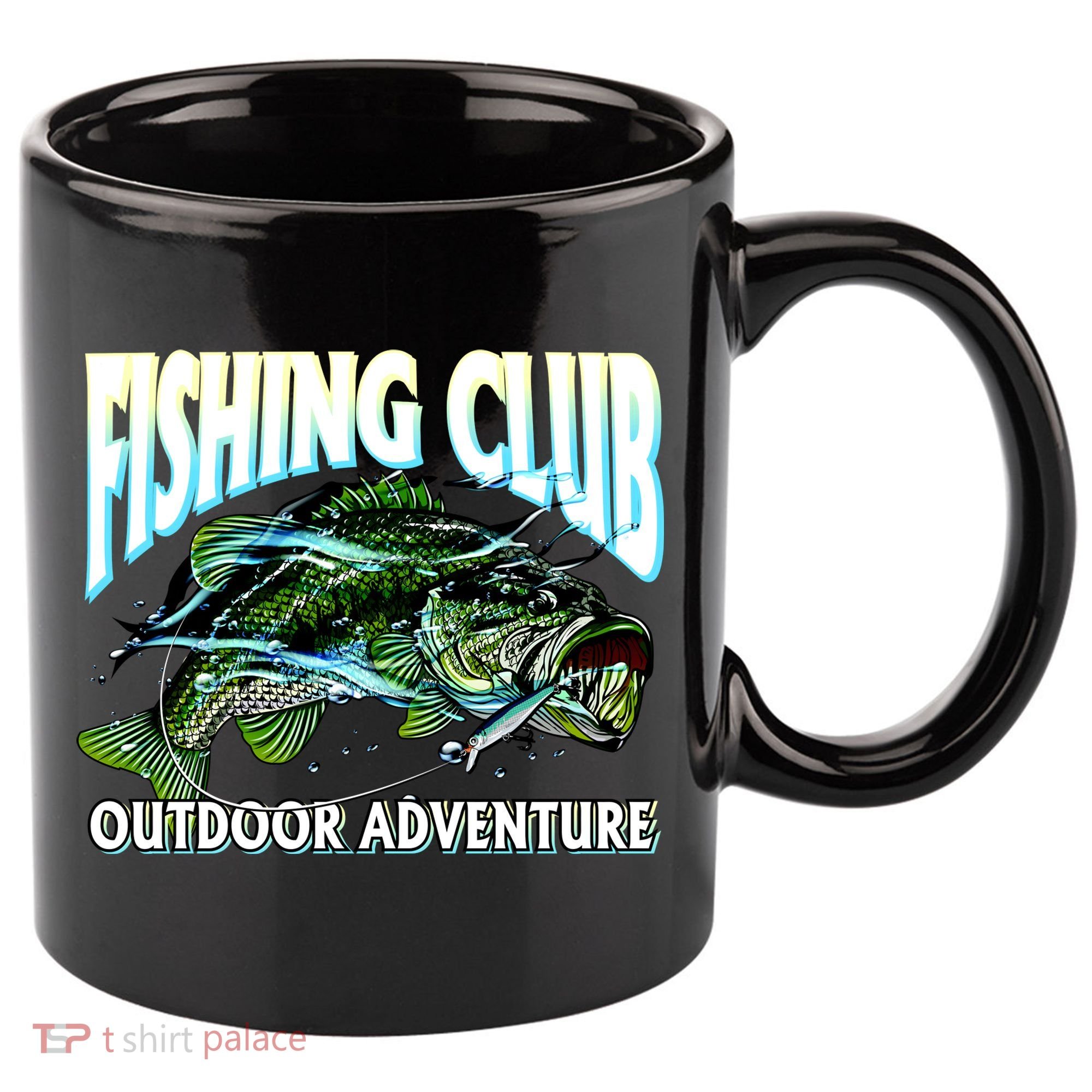 Fishing Club Outdoor Adventure 11oz C Handle Ceramic Mug