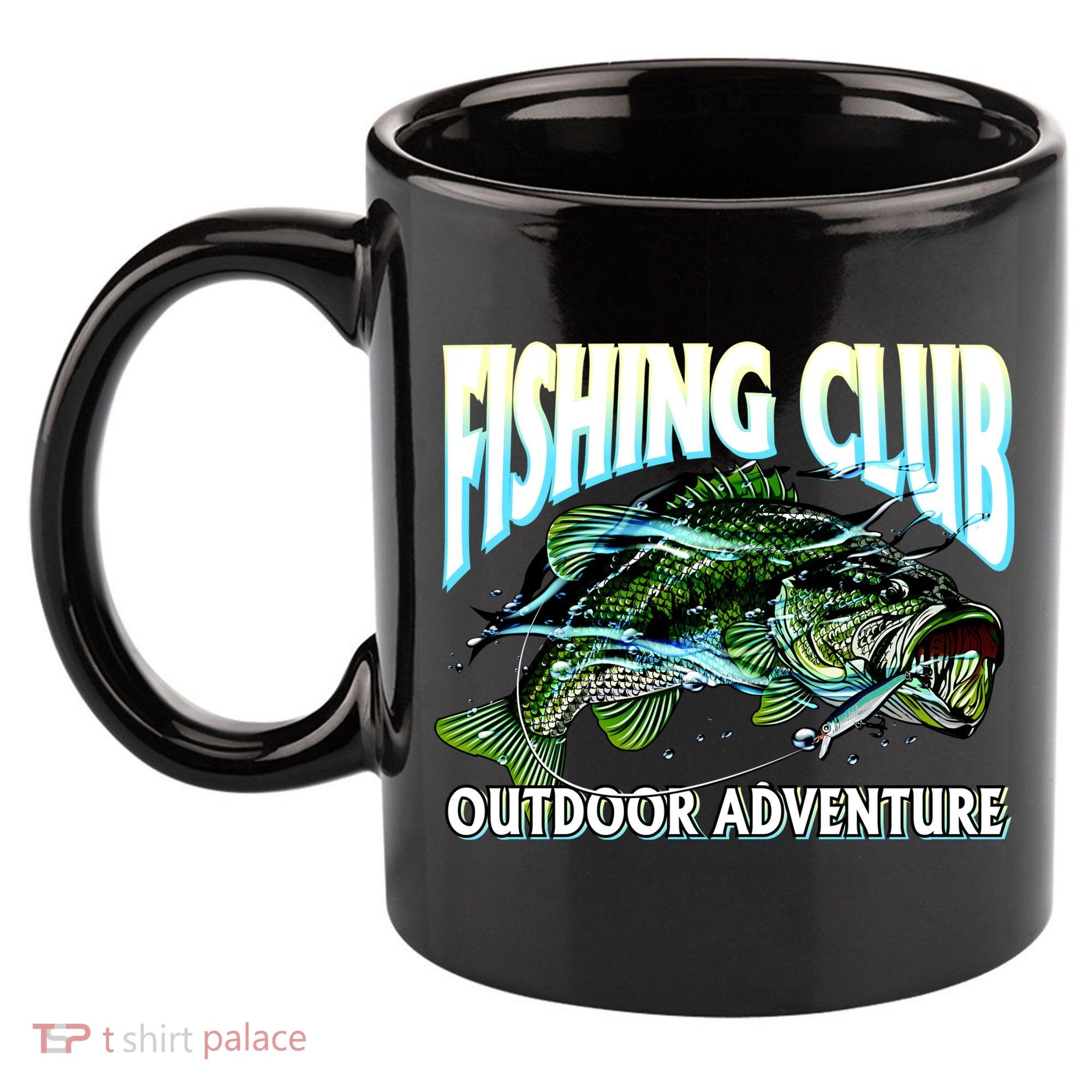 Fishing Club Outdoor Adventure 11oz C Handle Ceramic Mug