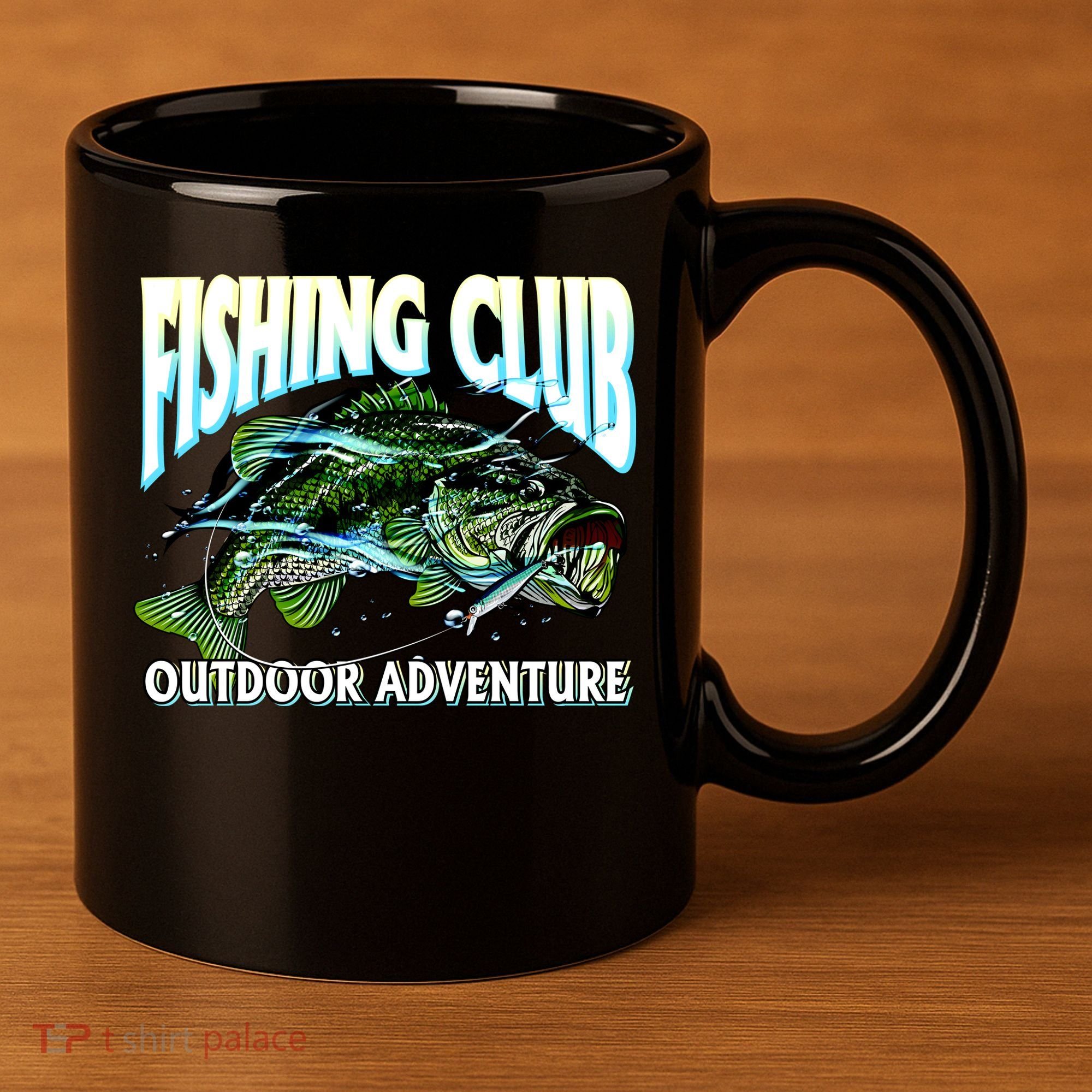 Fishing Club Outdoor Adventure 11oz C Handle Ceramic Mug