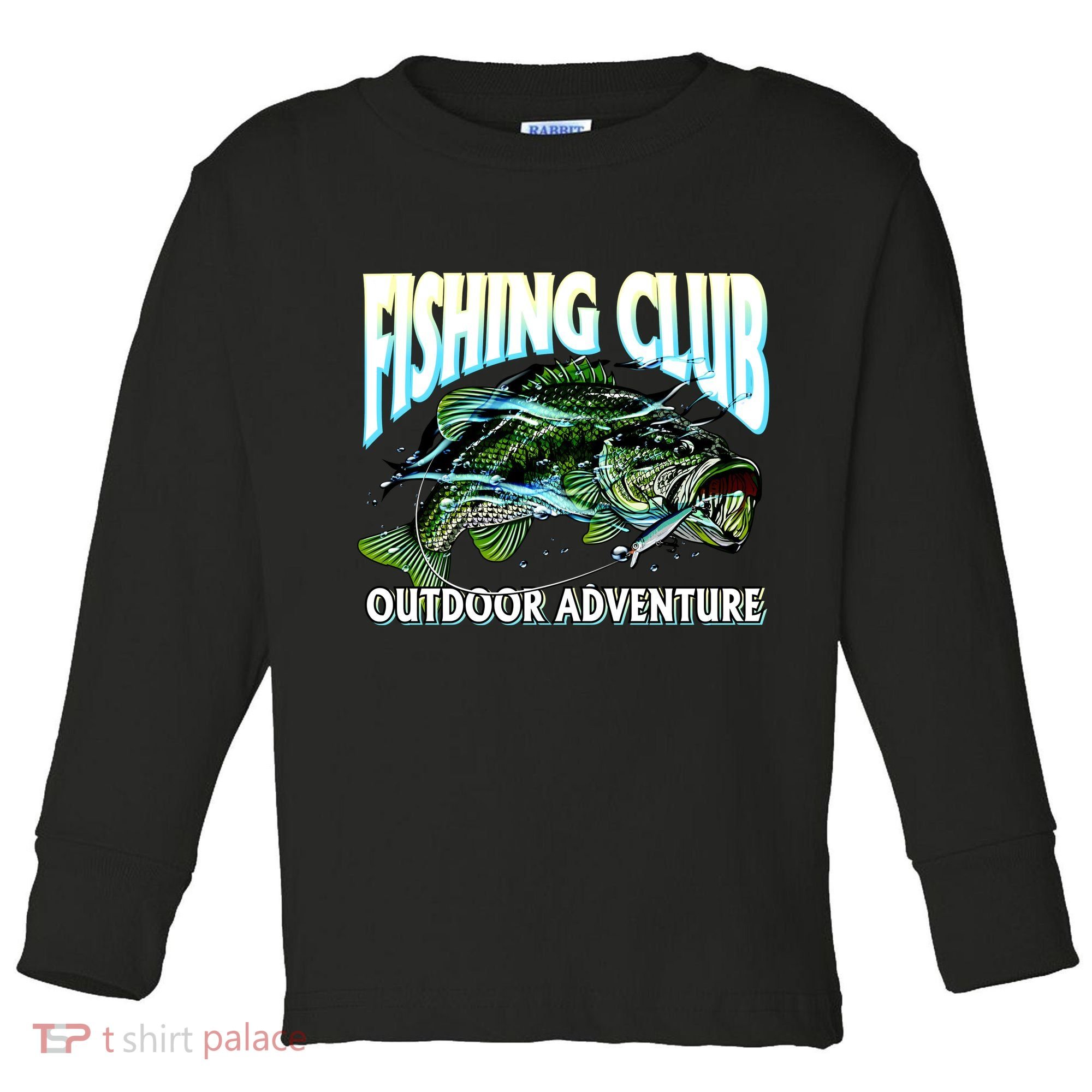 Fishing Club Outdoor Adventure Toddler Long Sleeve Shirt