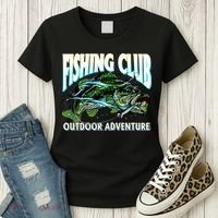 Fishing Club Outdoor Adventure Women's T-Shirt thumb 3