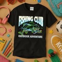 Fishing Club Outdoor Adventure Kids T-Shirt thumb 3
