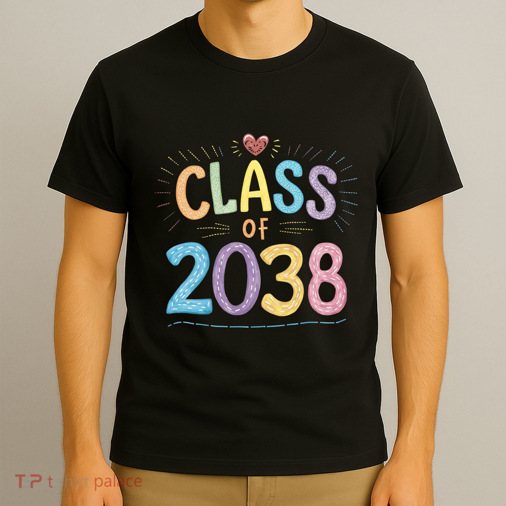 Funny Class Of 2038 Grow With Me First Day Of School T-Shirt