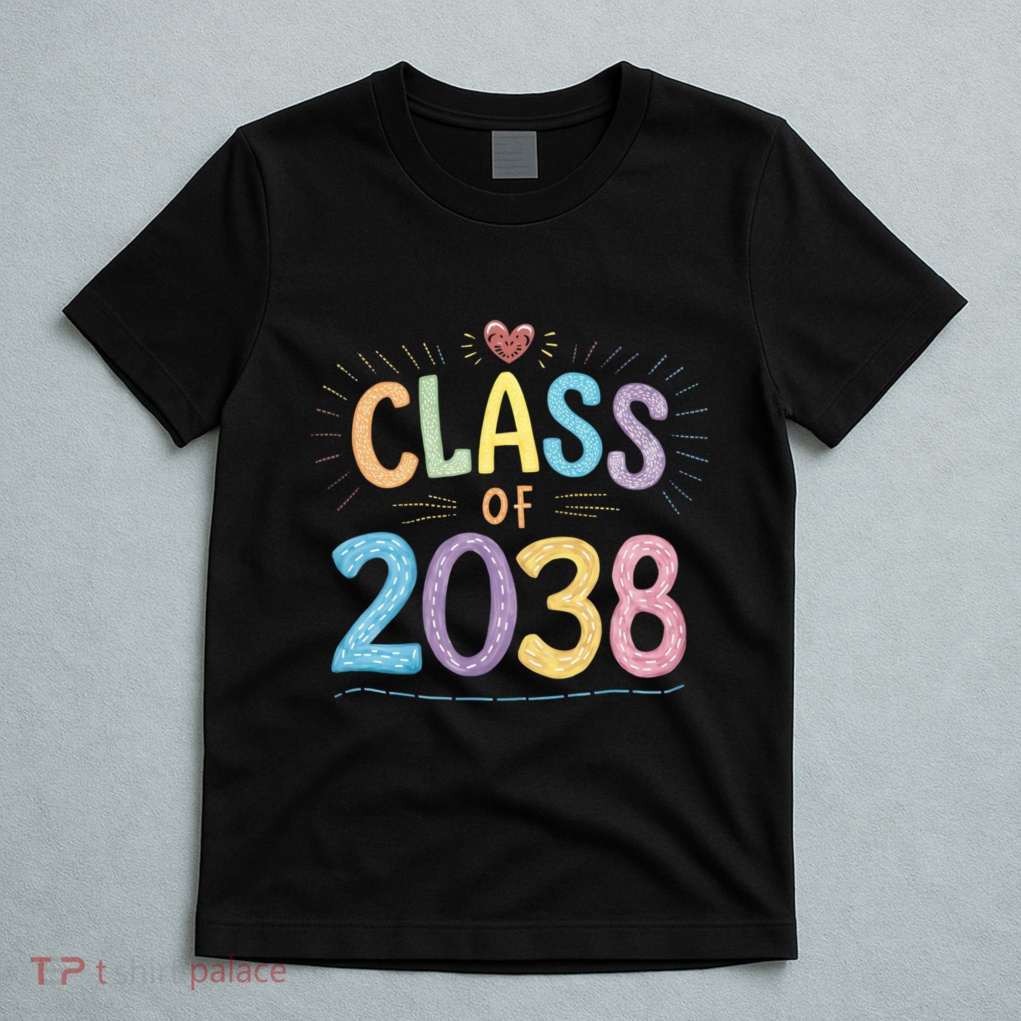 Funny Class Of 2038 Grow With Me First Day Of School T-Shirt