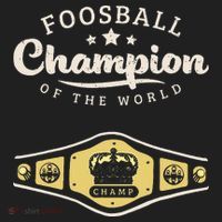 Foosball Champion Of The World Champ Golf Towel thumb 3