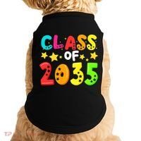 Funny Class Of 2035 Kindergarten Back To School Doggie Tank thumb 0
