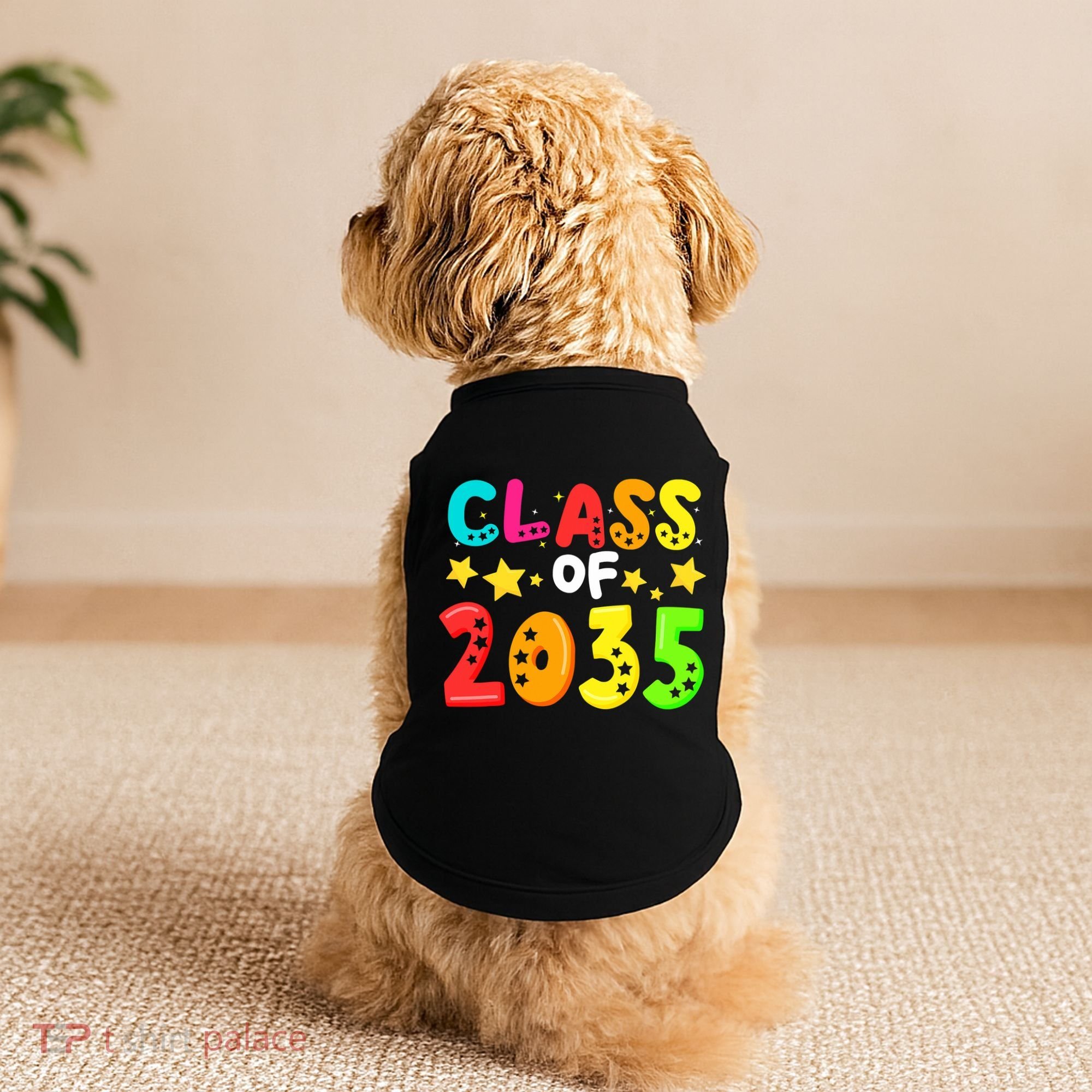 Funny Class Of 2035 Kindergarten Back To School Doggie Tank