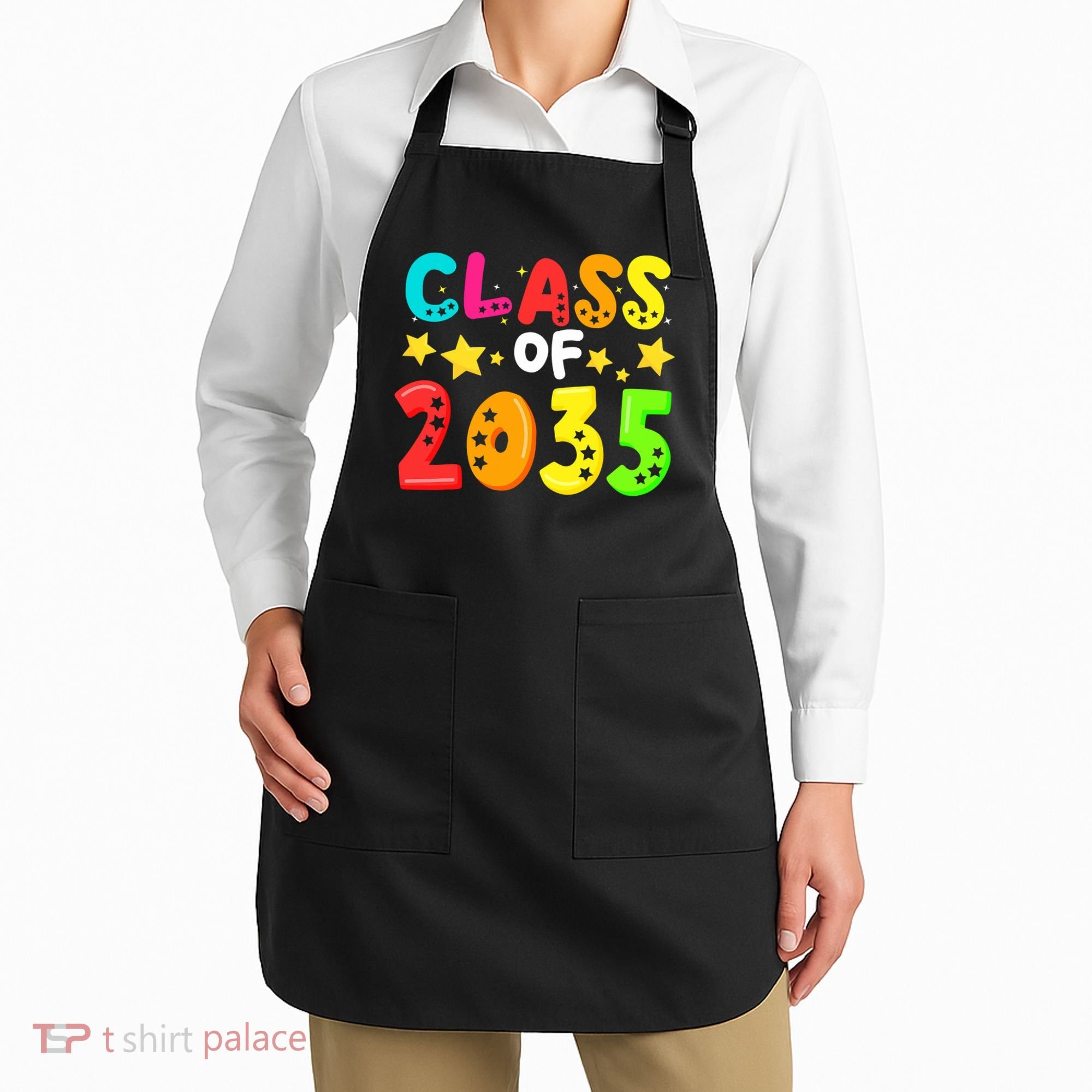 Funny Class Of 2035 Kindergarten Back To School Apron