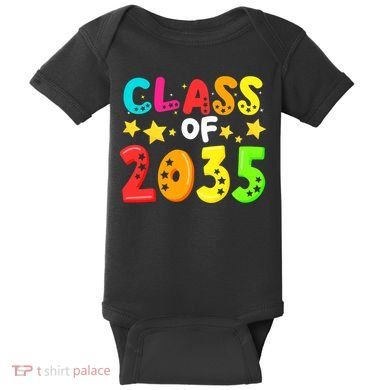 Funny Class Of 2035 Kindergarten Back To School Baby Bodysuit