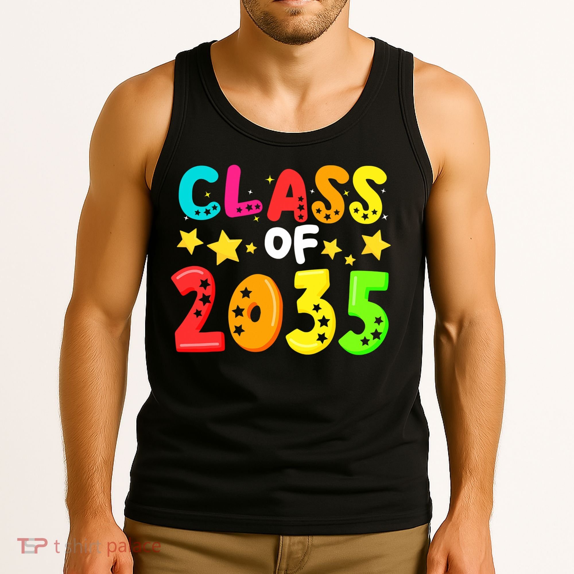 Funny Class Of 2035 Kindergarten Back To School Tank Top