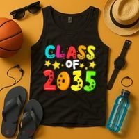 Funny Class Of 2035 Kindergarten Back To School Tank Top thumb 4