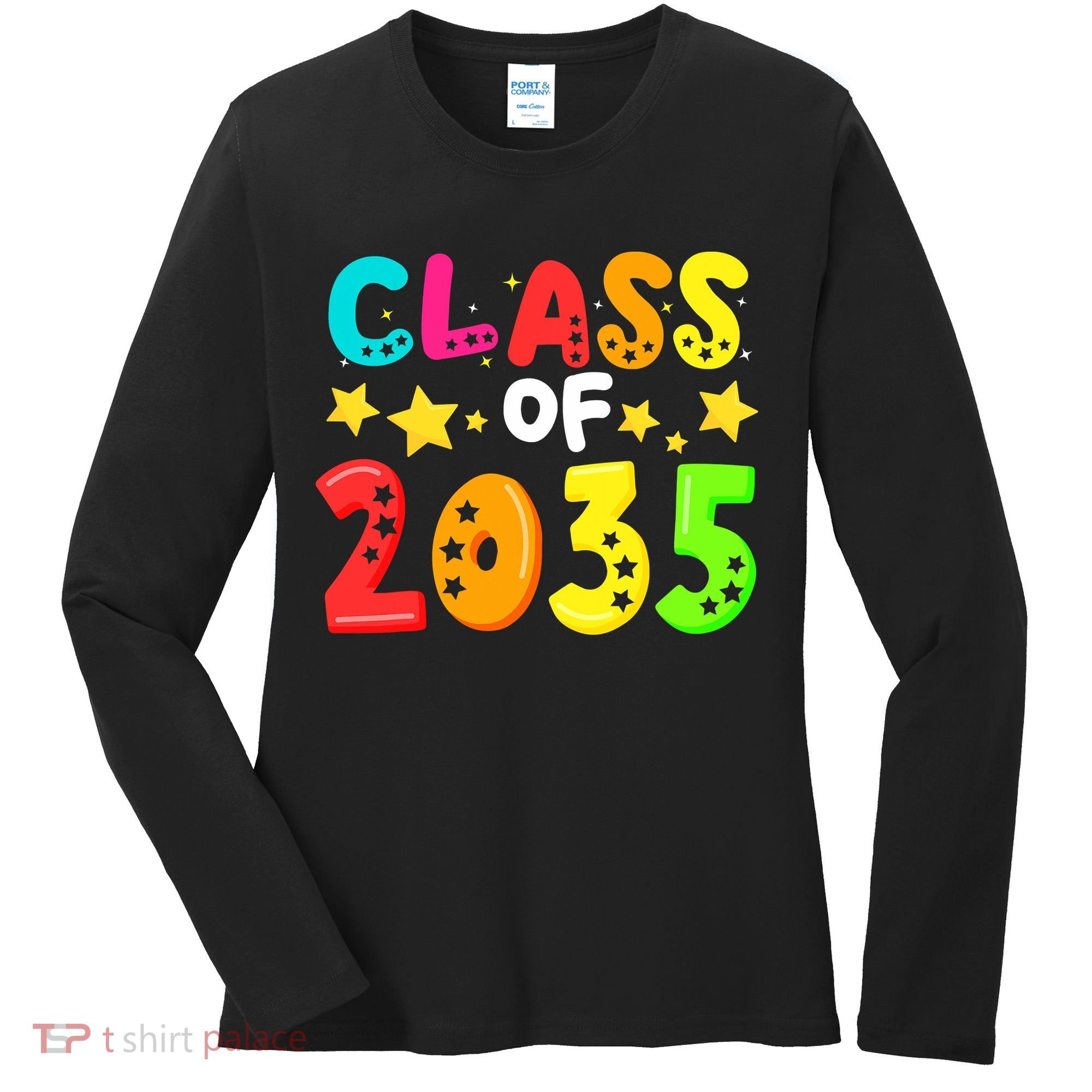 Funny Class Of 2035 Kindergarten Back To School Women's Long Sleeve Shirt
