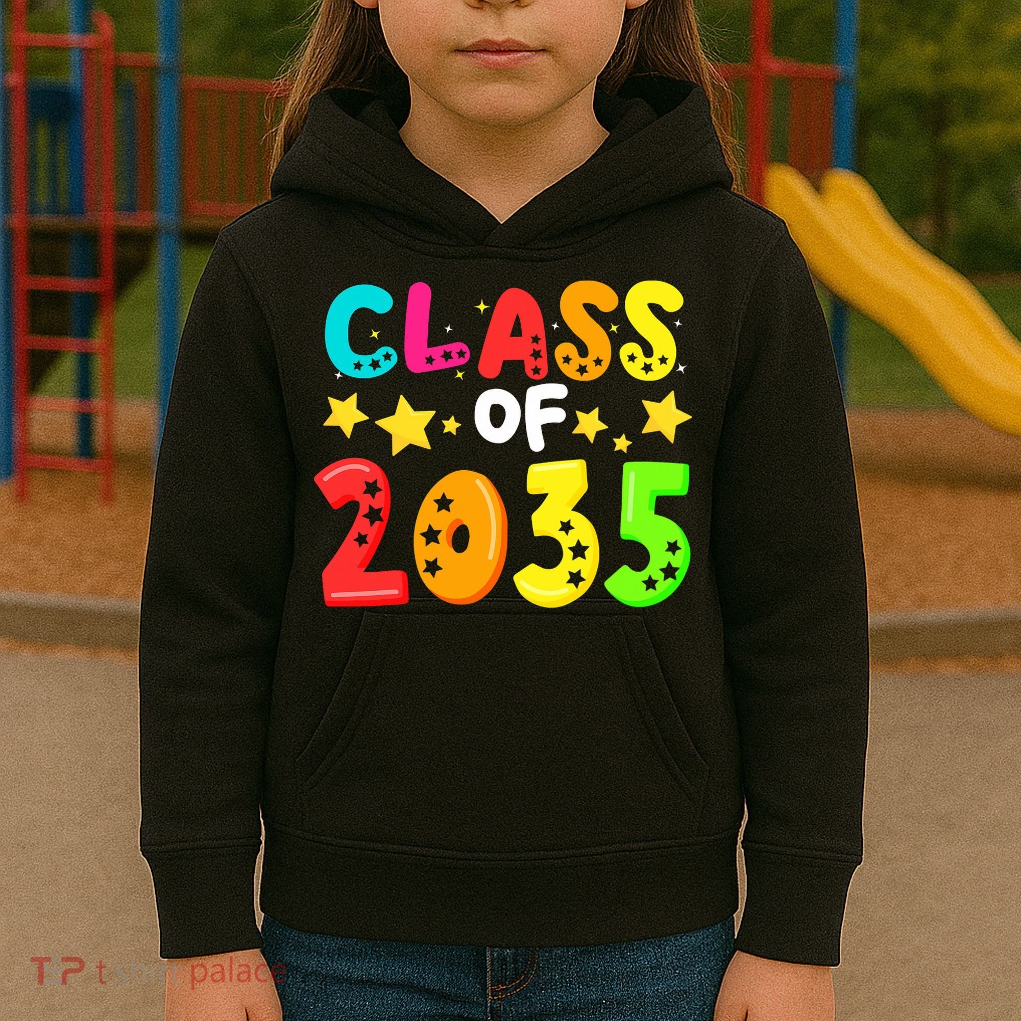 Funny Class Of 2035 Kindergarten Back To School Kids Hoodie