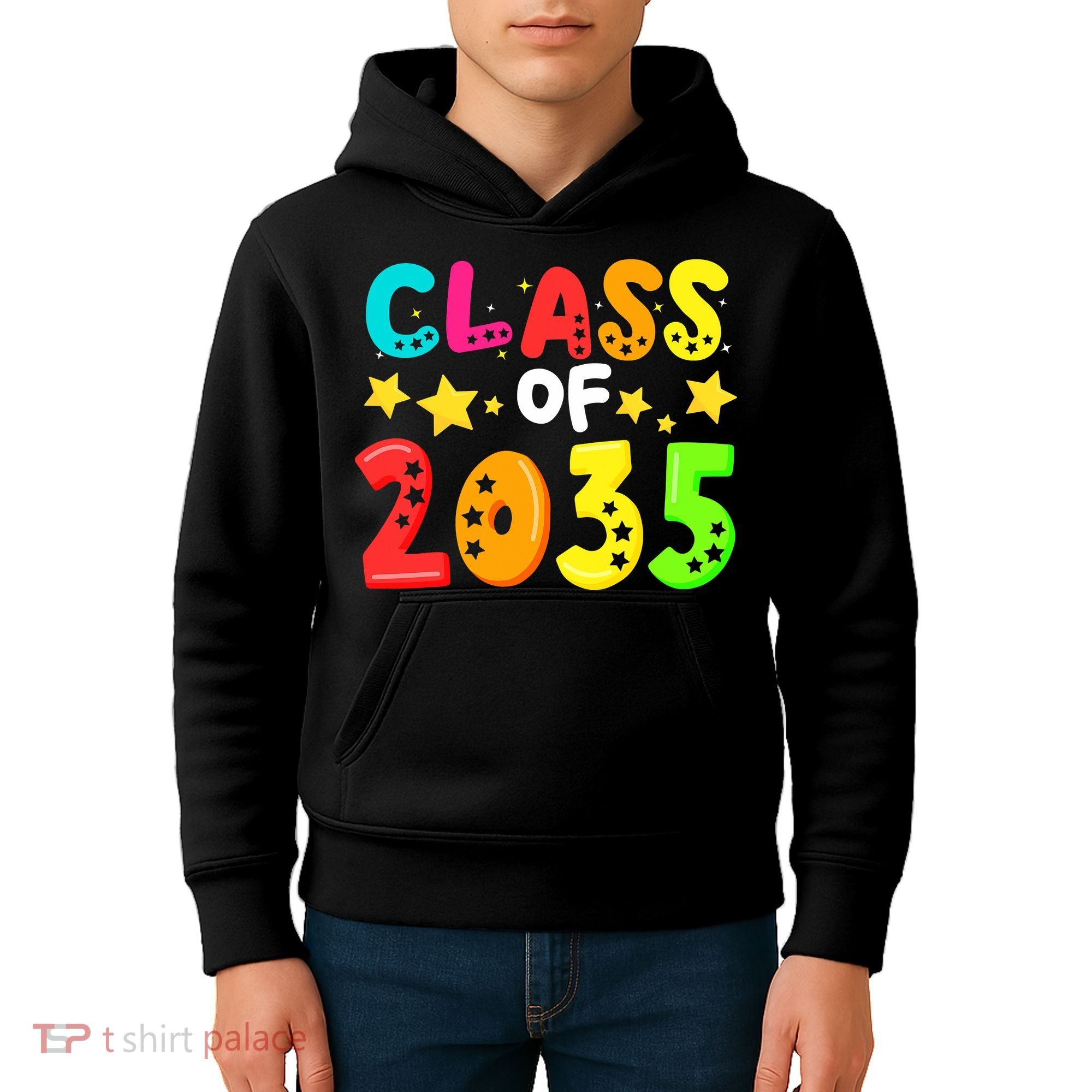 Funny Class Of 2035 Kindergarten Back To School Kids Hoodie