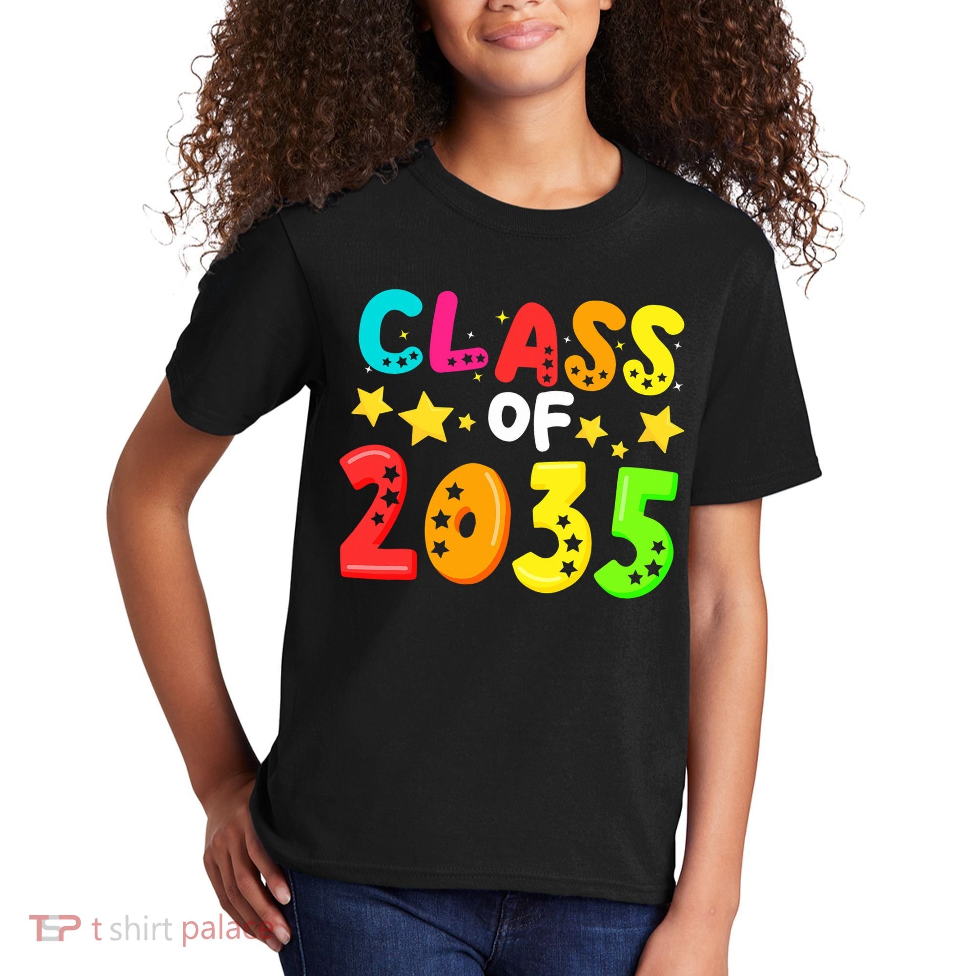 Funny Class Of 2035 Kindergarten Back To School Kids T-Shirt