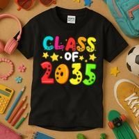 Funny Class Of 2035 Kindergarten Back To School Kids T-Shirt thumb 3