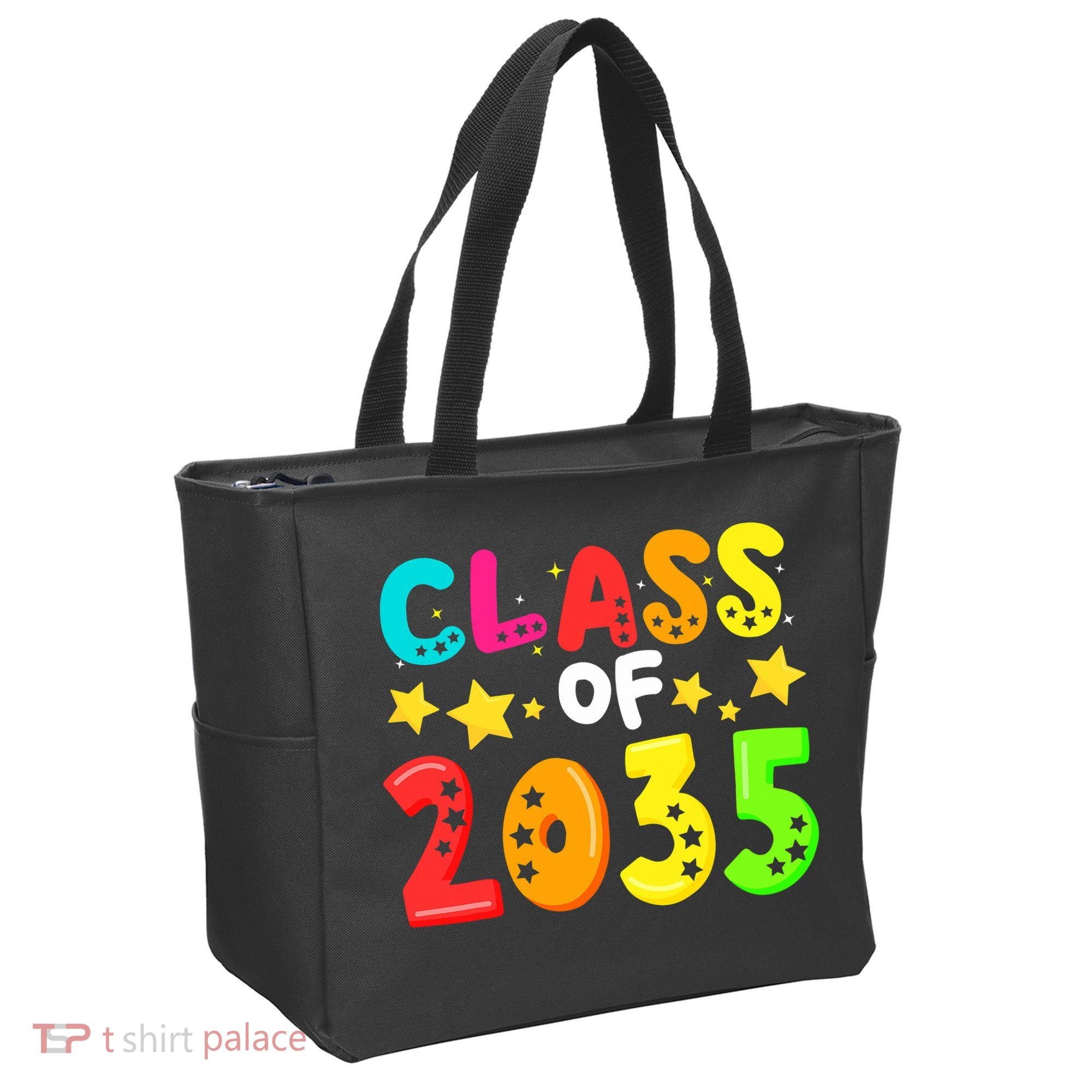 Funny Class Of 2035 Kindergarten Back To School Tote Bag