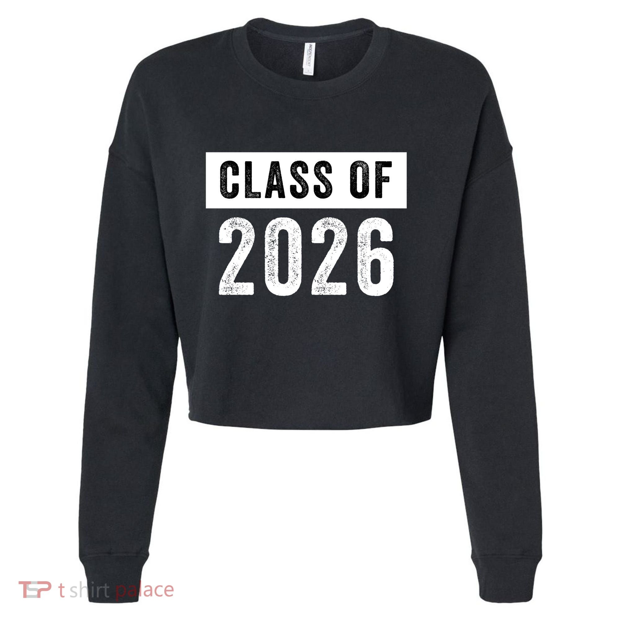 Funny Class Of 2026 Graduation Senior Class 2026 Senior Funny 2026 Graduation Cropped Pullover Crew