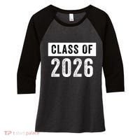 Funny Class Of 2026 Graduation Senior Class 2026 Senior Funny 2026 Graduation Women's Tri-Blend 3/4-Sleeve Raglan Shirt thumb 0