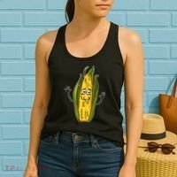 Funny Corn On The Cob Farmers Food Women's Tank Top thumb 2