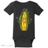 Funny Corn On The Cob Farmers Food Baby Bodysuit thumb 0