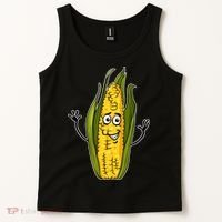 Funny Corn On The Cob Farmers Food Tank Top thumb 2
