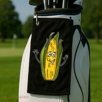 Funny Corn On The Cob Farmers Food Golf Towel thumb 2