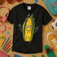 Funny Corn On The Cob Farmers Food Kids T-Shirt thumb 3